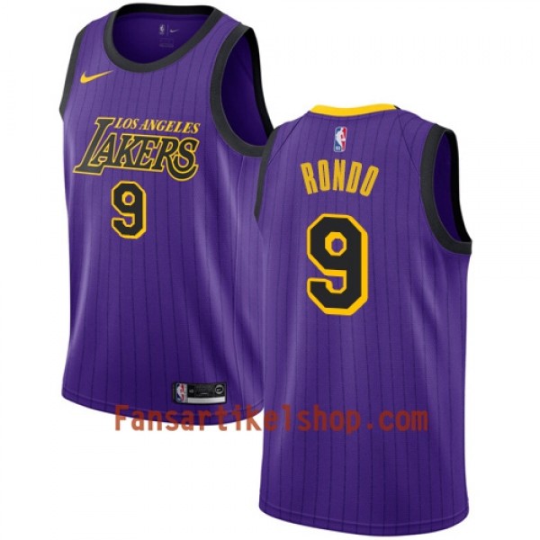 Los Angeles Lakers Trikot Rajon Rondo 9 2018-19 Nike City Edition Lila Swingman - Herren Los Angeles Lakers Trikot Rajon Rondo 9 2018-19 Nike City Edition Lila Swingman - Herren